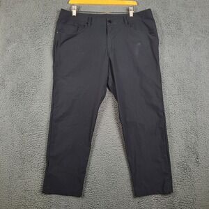 Lululemon ABC Pant Slim Mens 36x27 Black Five Pocket Commuter LM5ADES